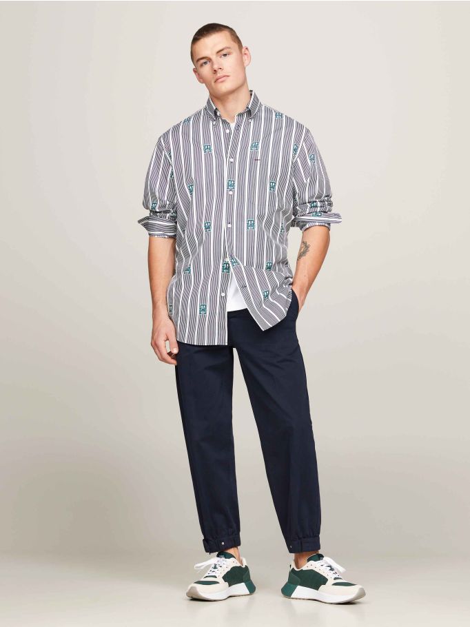 Classics Elevated Mixed Panel Leather Runner Trainers | Tommy Hilfiger