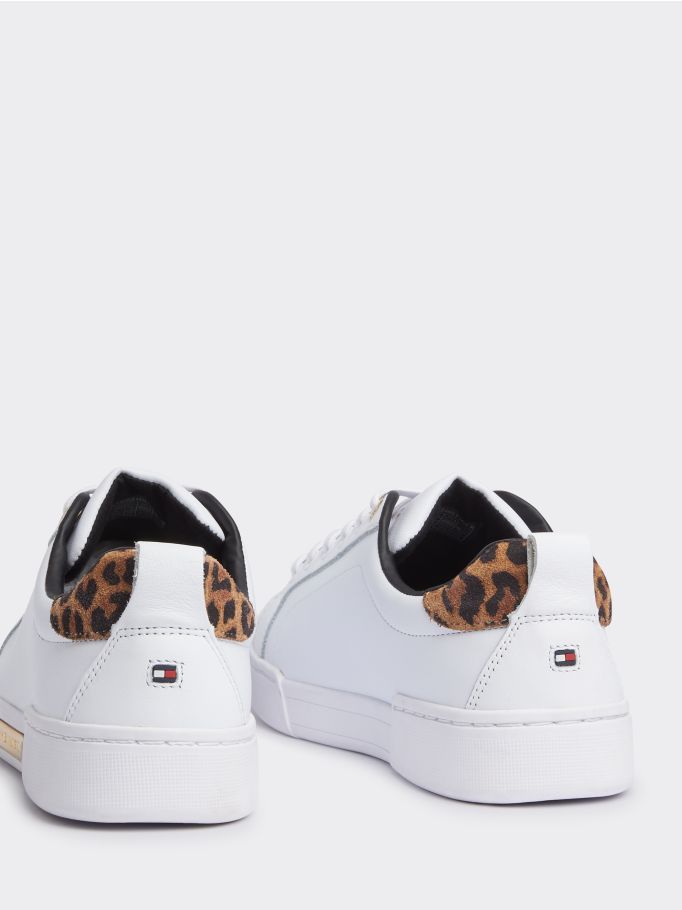 tommy hilfiger leopard trainers