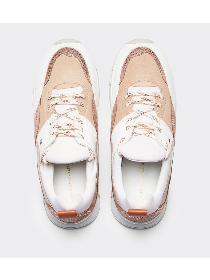 sporty chunky glitter trainers tommy hilfiger