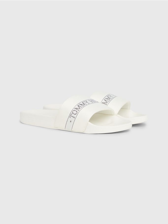 Tommy hilfiger flag pool slides deals women's