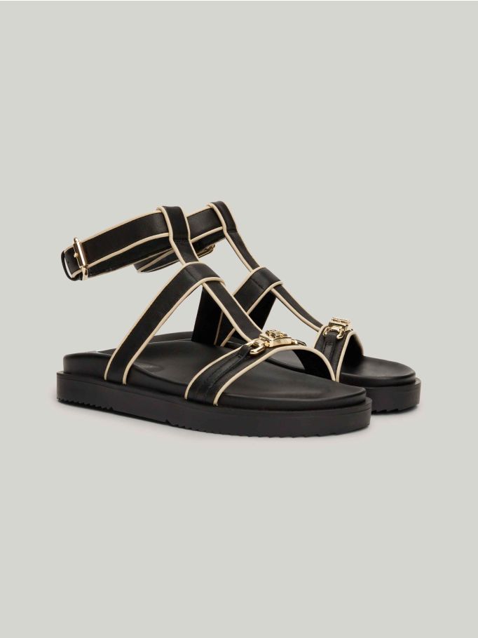 Tommy hilfiger leather sales sandals