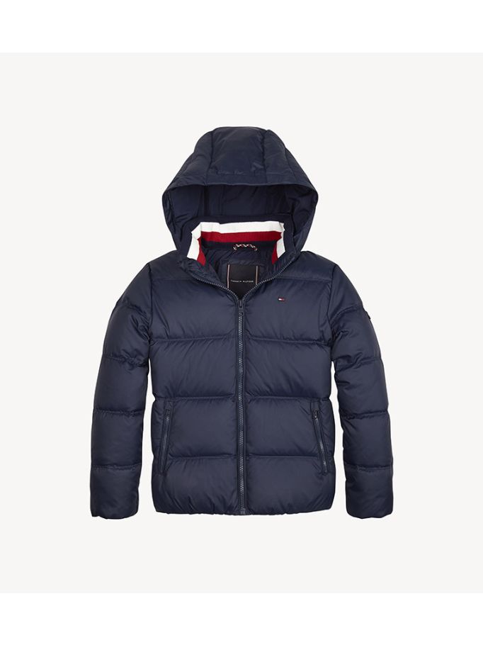 Hooded Down Coat Tommy Hilfiger Tjw Essential Hooded Essential