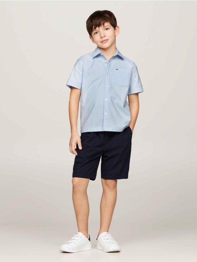 Essential Short Sleeve Oxford Shirt | Tommy Hilfiger