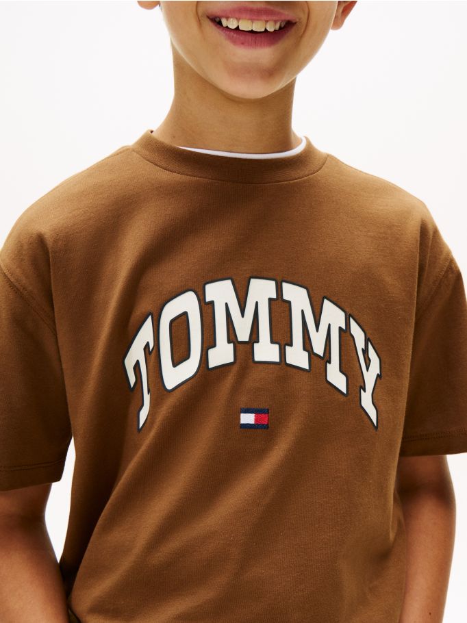 Luxe Varsity Logo Crew Neck T-Shirt Tommy Hilfiger
