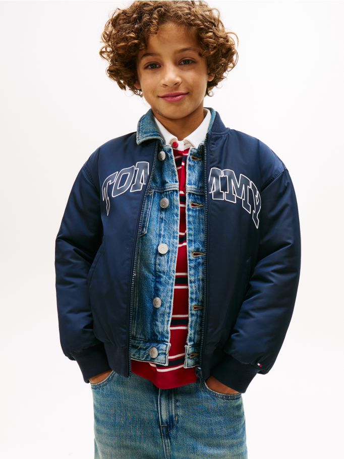 Crisp Varsity Reversible Relaxed Bomber Jac | Tommy Hilfiger