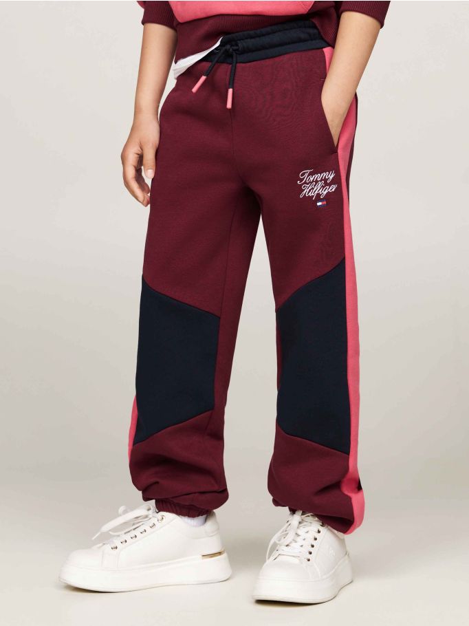 Colorblock Drawstring Waist Joggers Tommy Hilfiger