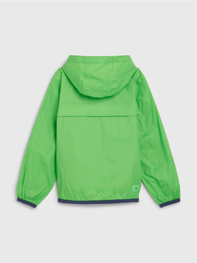 Nylon Ripstop Hooded Pullover ：Lime