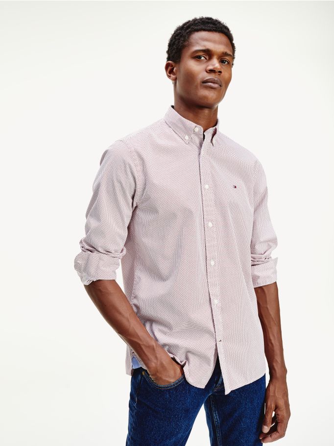 red button up shirt with crazy shapes red button up shirt with crazy shapes