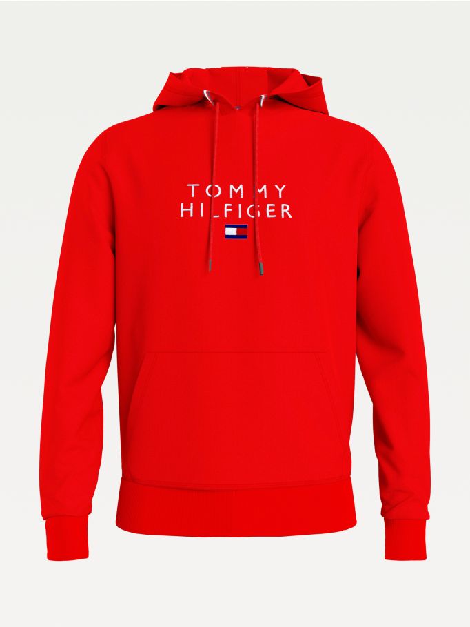 Tommy Hilfiger Logo Flex Fleece Hoody Tommy Hilfiger