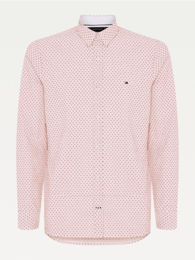 Tommy Hilfiger Micro Square Print Slim Fit Shirt Tommy Hilfiger