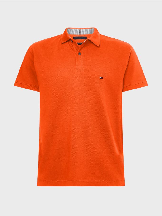 Tommy hilfiger polo orange sale