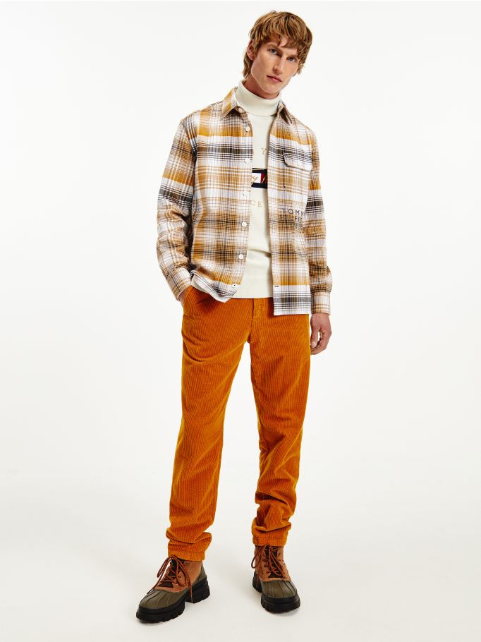 Shadow Check Relaxed Fit Overshirt