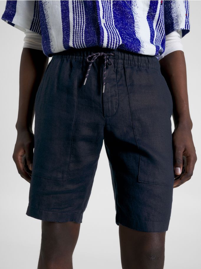 Harlem Linen Relaxed Utility Shorts | Tommy Hilfiger