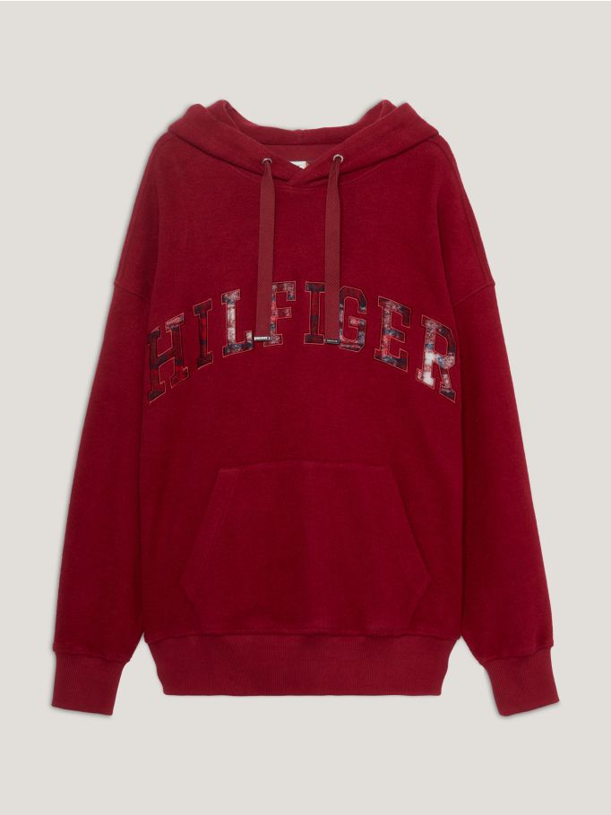 Tartan Crest Oversized Fit Hoody | Tommy Hilfiger