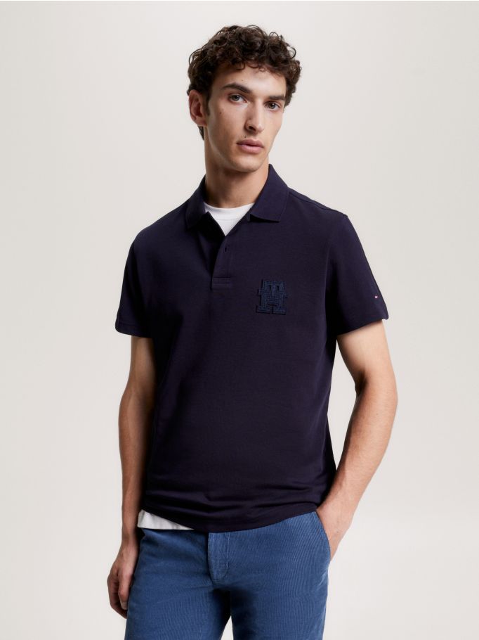 TH Monogram Regular Fit Jersey Polo | Tommy Hilfiger