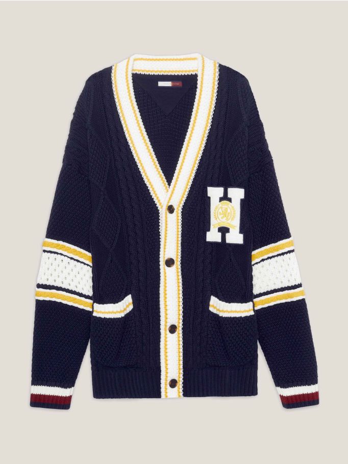 Polo letterman outlet cardigan