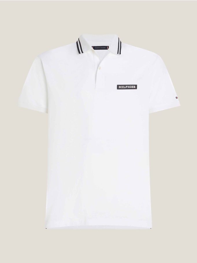 Hilfiger Monotype Tipped Collar Polo | Tommy Hilfiger