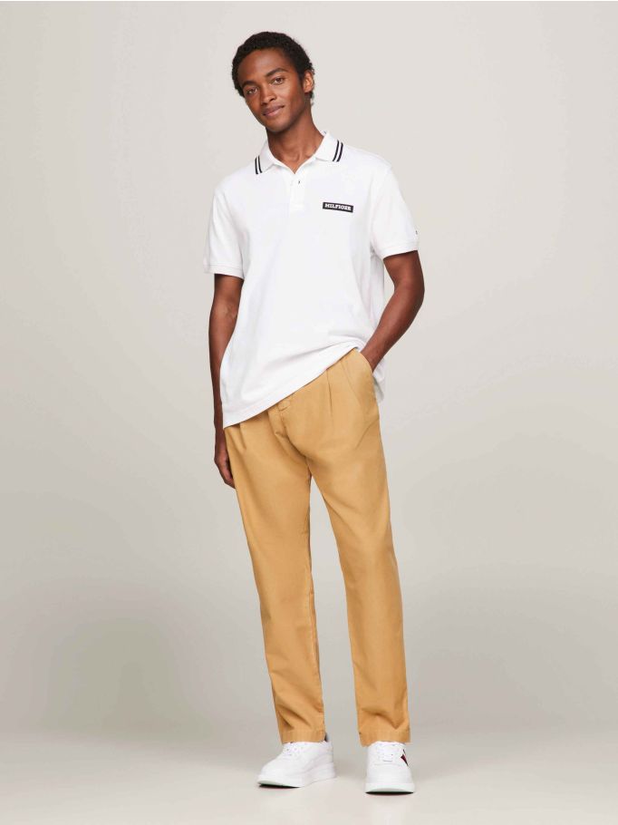 Hilfiger Monotype Tipped Collar Polo | Tommy Hilfiger