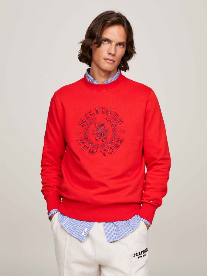 Oversized tommy 2025 hilfiger sweatshirt