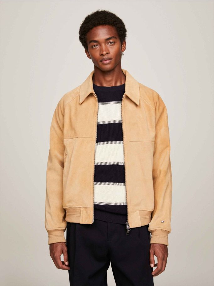 Faux suede harrington jacket best sale