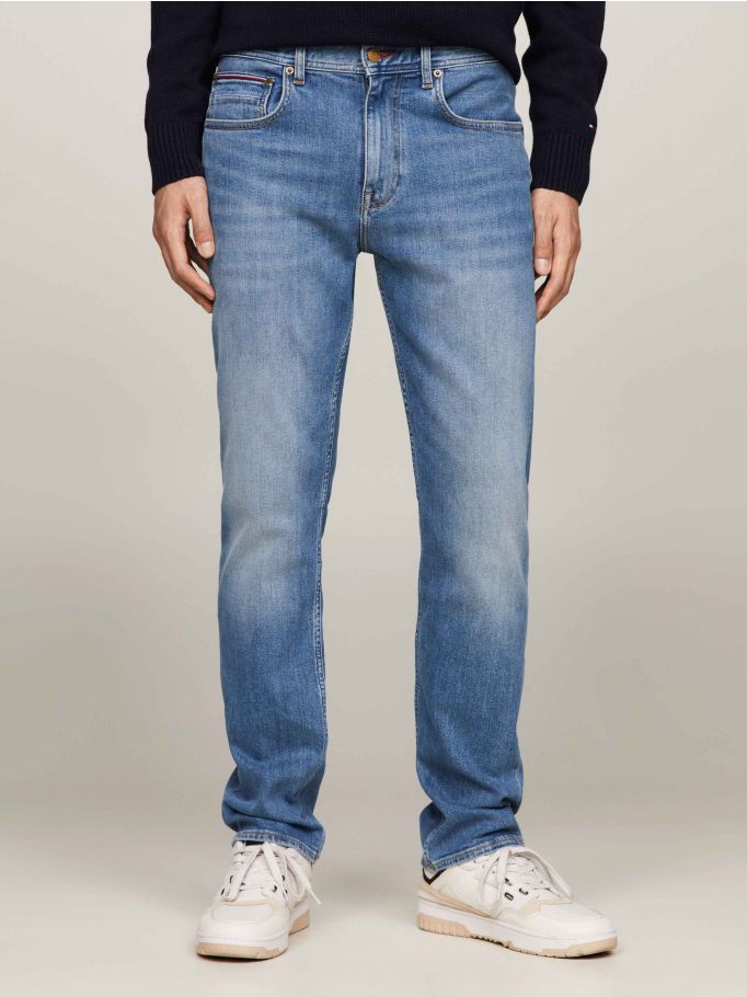 Mercer Straight Fit Faded Jeans