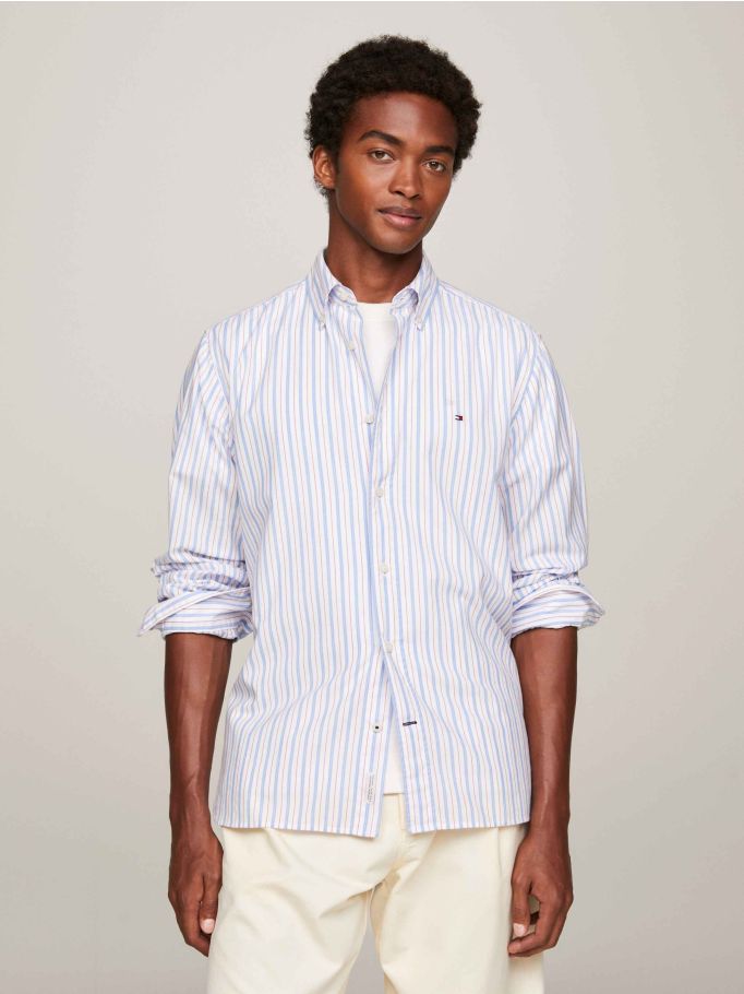 Vertical Stripe Regular Fit Shirt | Tommy Hilfiger