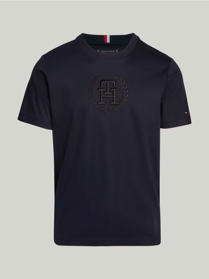 Archive Crest Logo Tonal Embroidery T-Shirt | Tommy Hilfiger