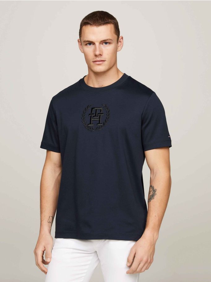 Archive Crest Logo Tonal Embroidery T-Shirt | Tommy Hilfiger