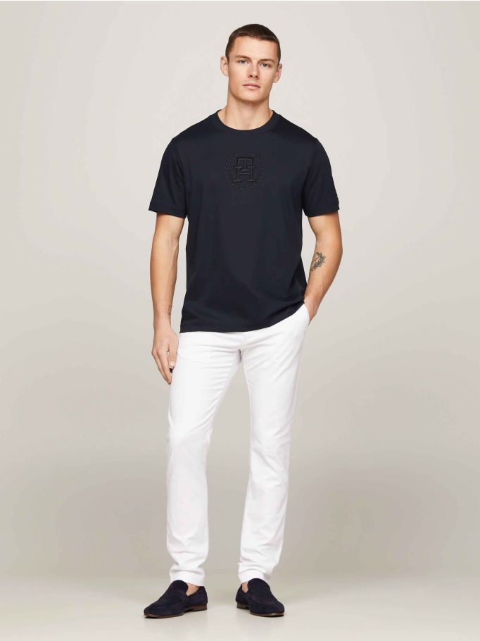 Archive Crest Logo Tonal Embroidery T-Shirt | Tommy Hilfiger