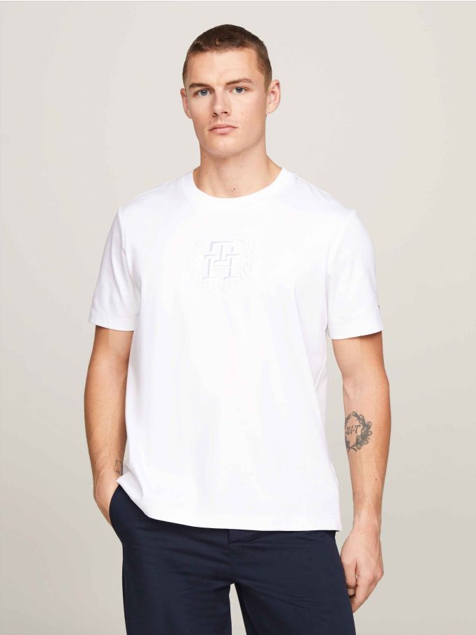 Archive Crest Logo Tonal Embroidery T-Shirt | Tommy Hilfiger