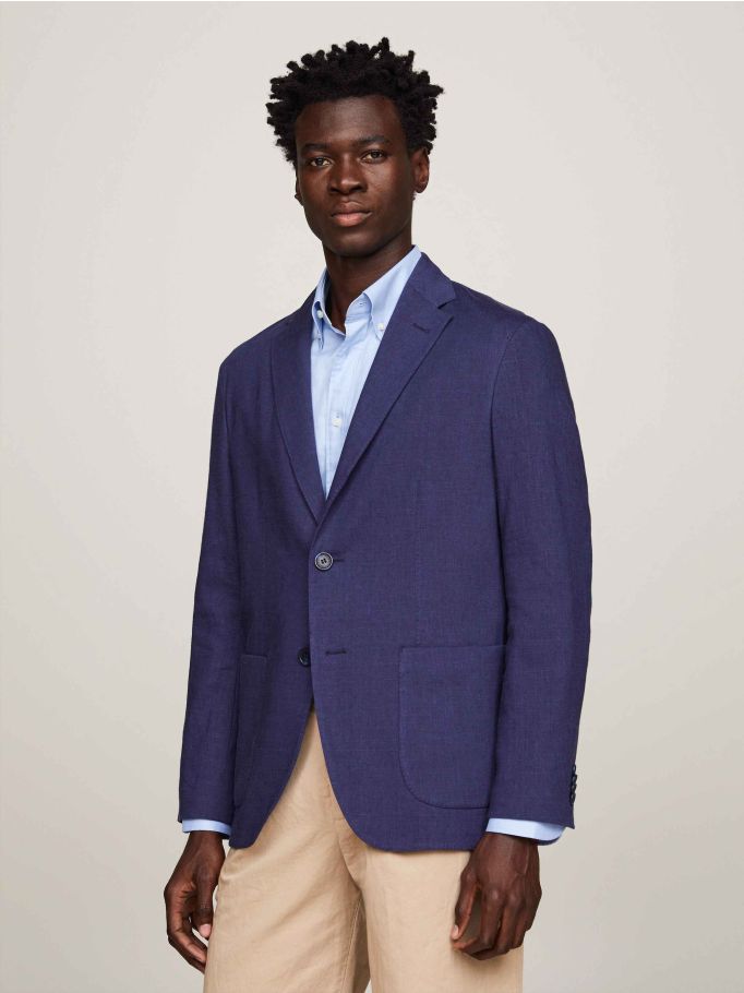 Navy blazer tommy hilfiger on sale