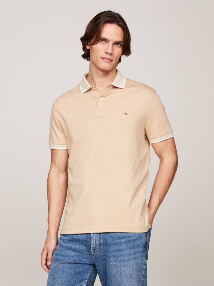 Two-Tone Tipped Regular Fit Polo | Tommy Hilfiger