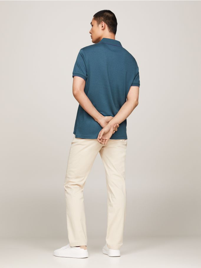 Two-Tone Tipped Regular Fit Polo | Tommy Hilfiger