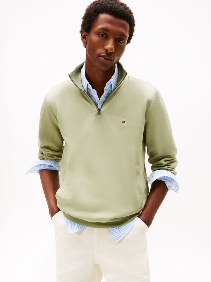 Chic Quarter-Zip Intechno Knit Sweatshirt | Tommy Hilfiger