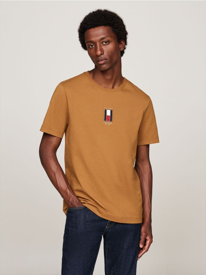 Vertical Flag Embroidery T-Shirt | Tommy Hilfiger
