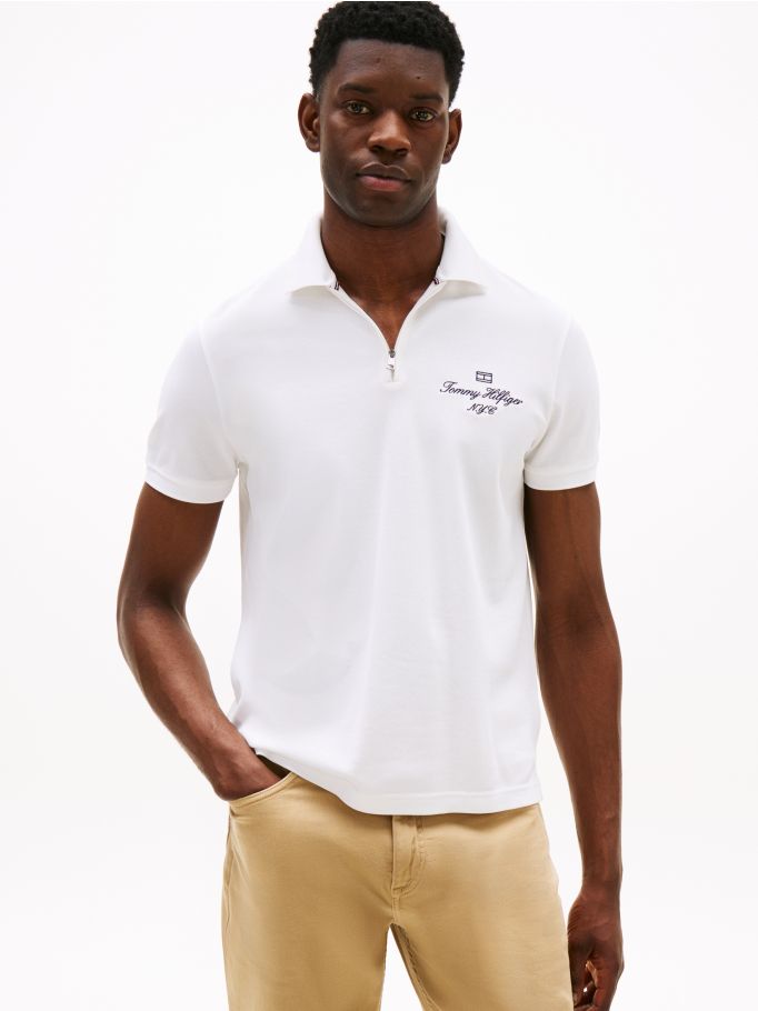 Regular Cotton Pique Polo T-Shirt | White | Tommy Hilfiger