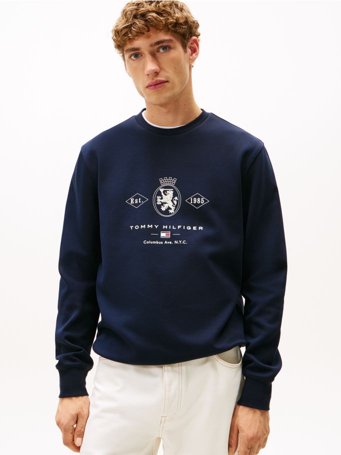 Chic Varsity Crest Graphic Sweatshirt | Tommy Hilfiger