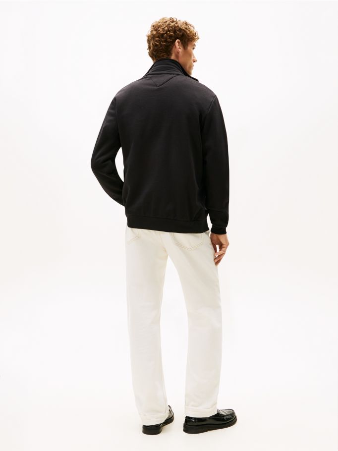 Elegant Signature Tape Zip-Thru Jumper | Tommy Hilfiger