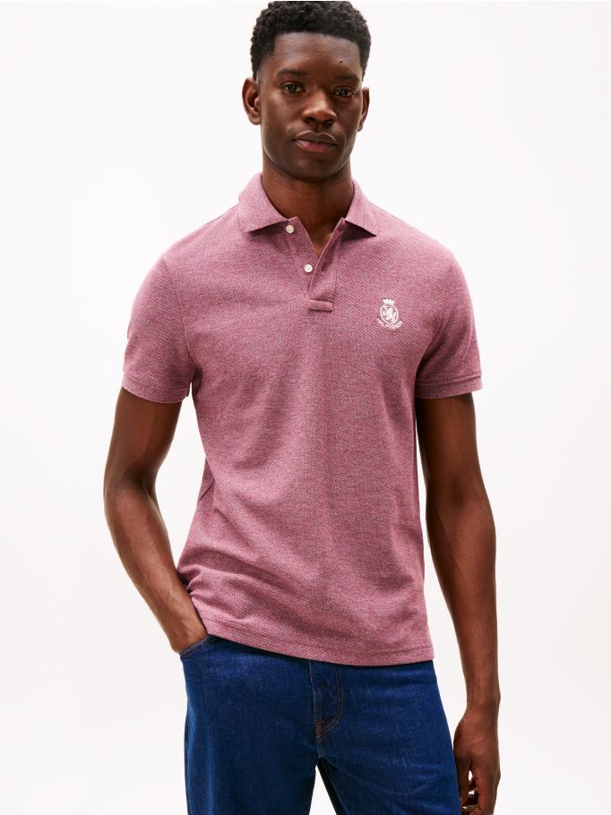 Fresh TH Crest Regular Fit Pique Polo Shirt | Tommy Hilfiger