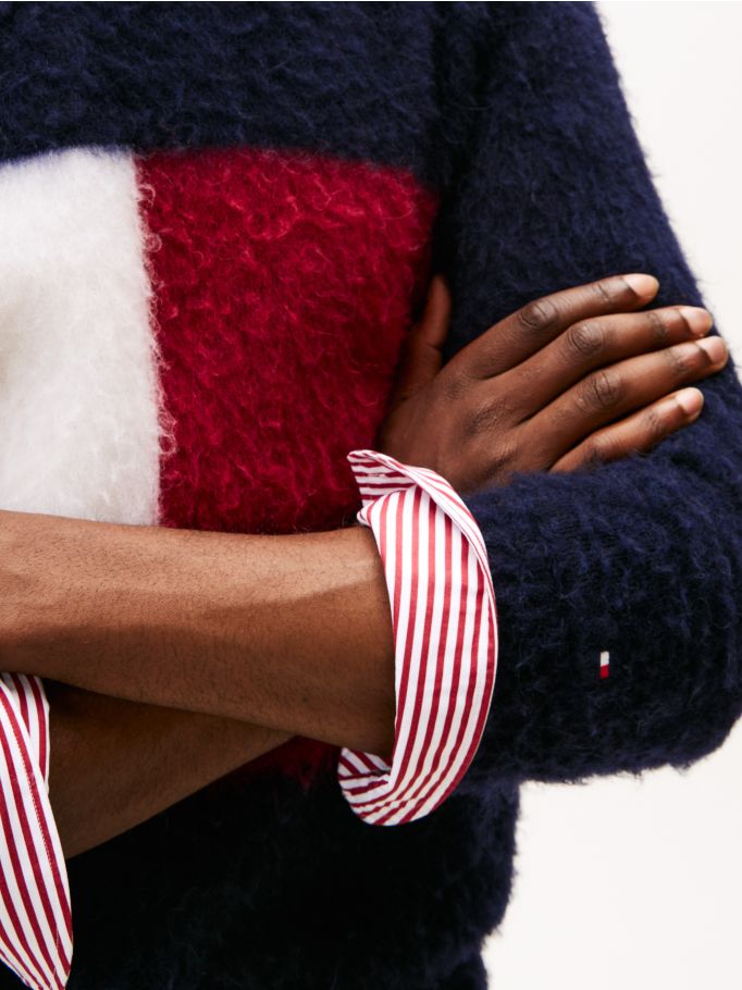 Polished Oversized Flag Alpaca Jumper | Tommy Hilfiger