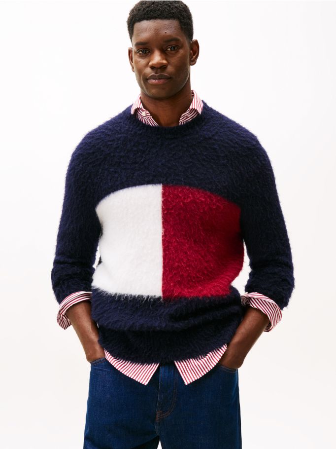 Polished Oversized Flag Alpaca Jumper | Tommy Hilfiger