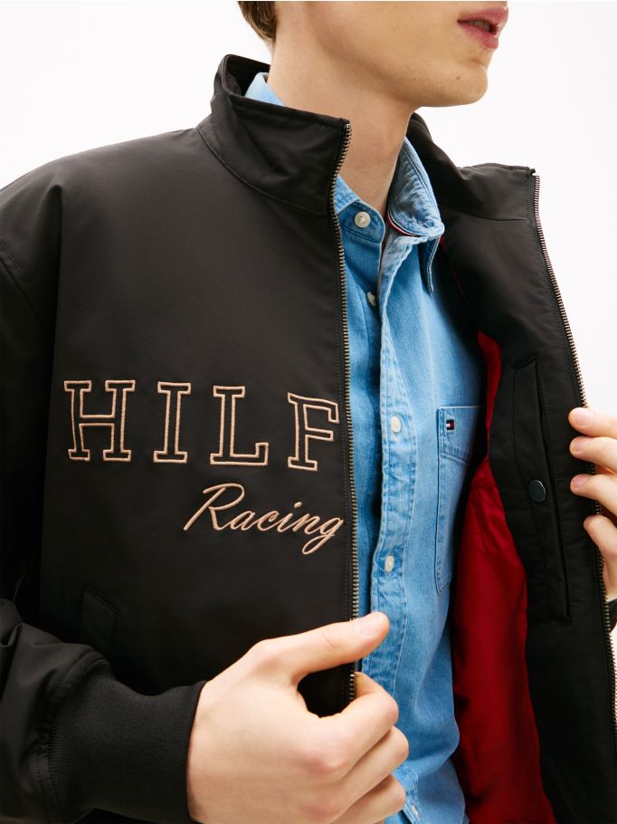 Logo Embroidery Racing Jacket - Black | Tommy Hilfiger