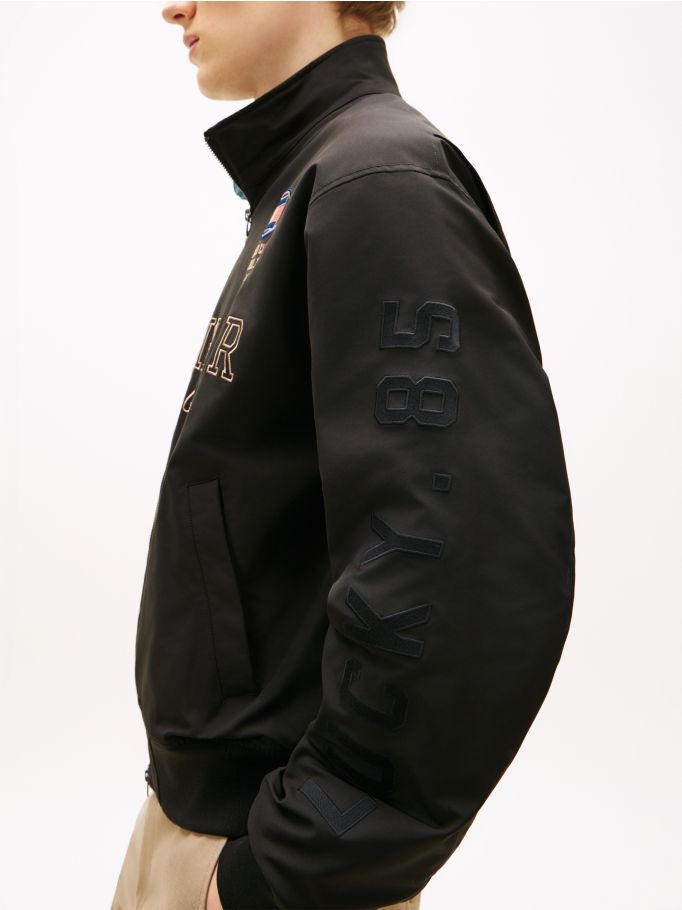 Logo Embroidery Racing Jacket - Black | Tommy Hilfiger