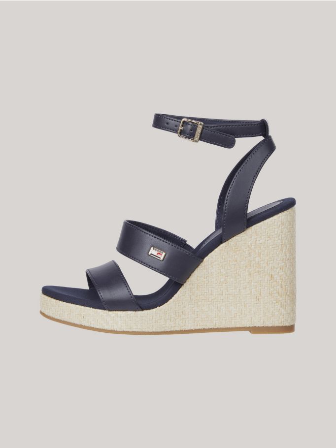 Raffia Wedge Sandals