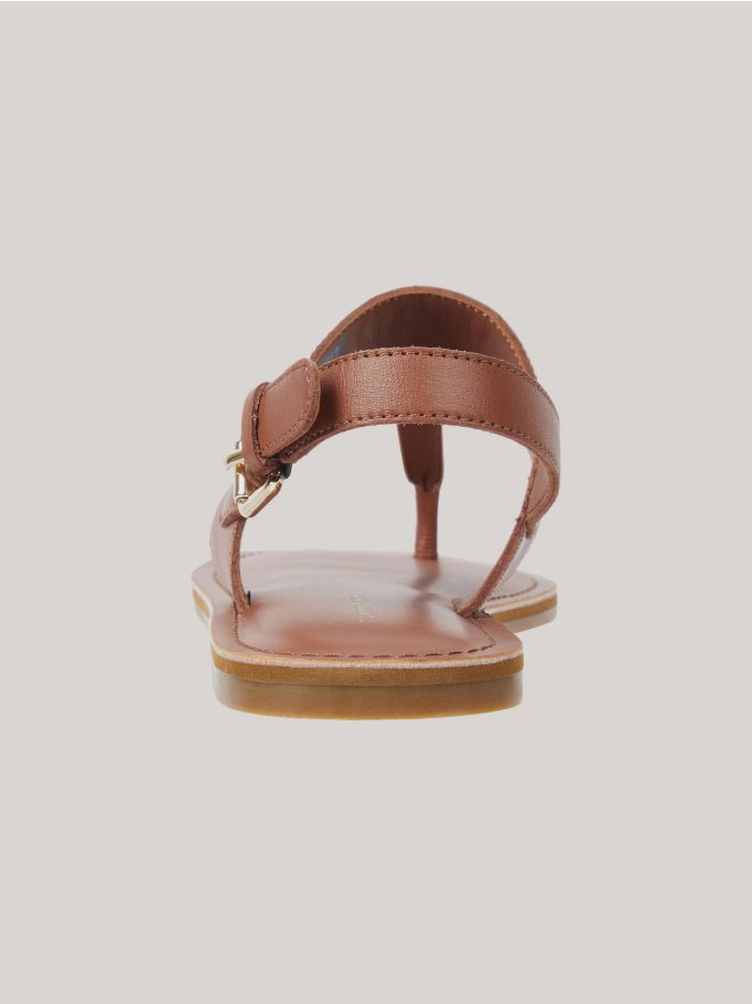Monogram Plaque Flat Thong Sandals Tommy Hilfiger
