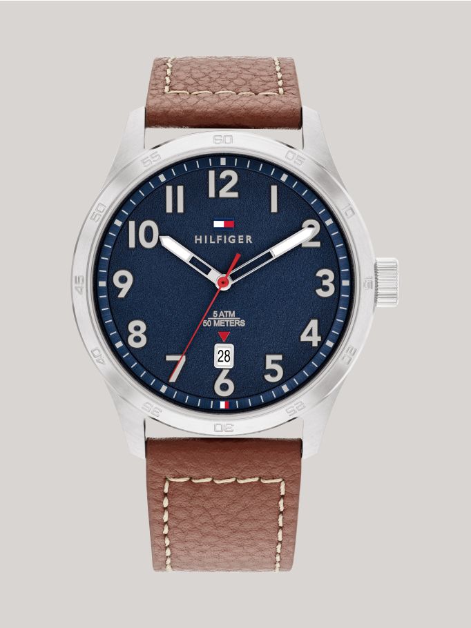 Tommy hilfiger leather watch top