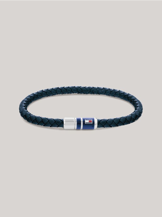 Tommy hilfiger braided leather bracelet cheap