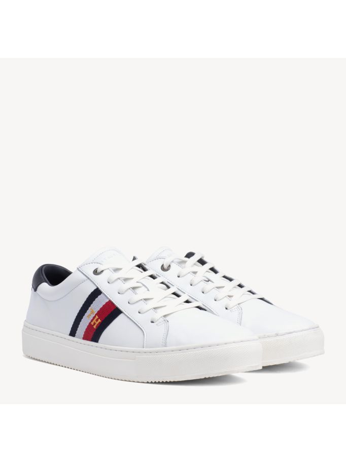 cool tommy leather trainers