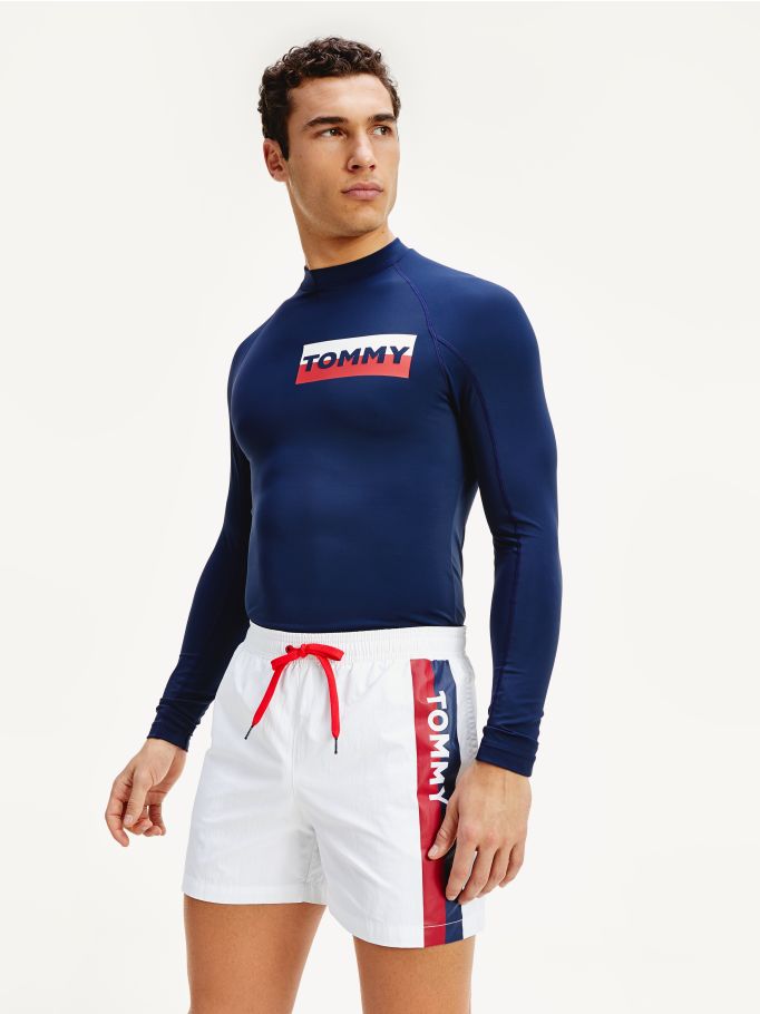 Tommy Hilfiger Mens Rash Guard Long Sleeve