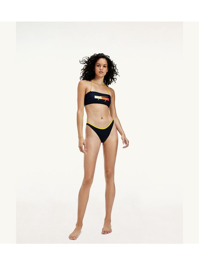 Cheeky High Leg Bikini Bottoms Tommy Hilfiger Saudi